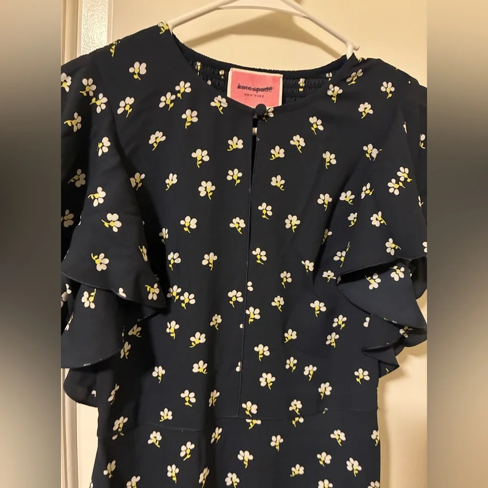 NWOT Kate spade blue floral maxi dress size 0